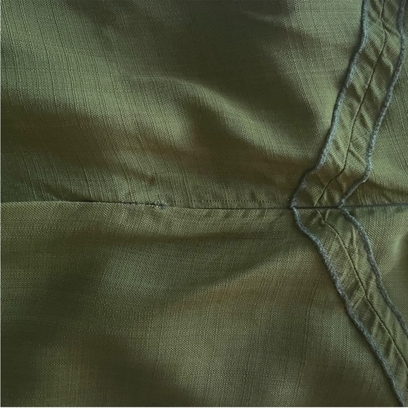 NWOT Victory Beckham gathered v neck midi dress size 2 parakeet green - Picture 14 of 15